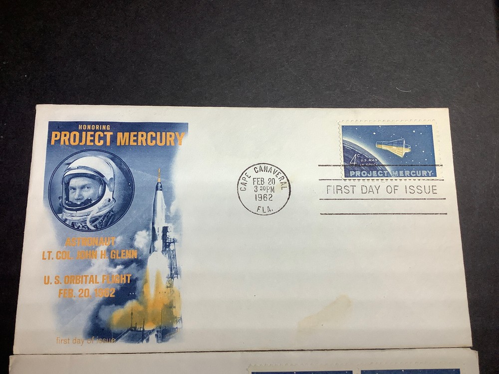 1962 John Glenn Project Mercury First Orbital Space Flight Stamp FDC Set 4