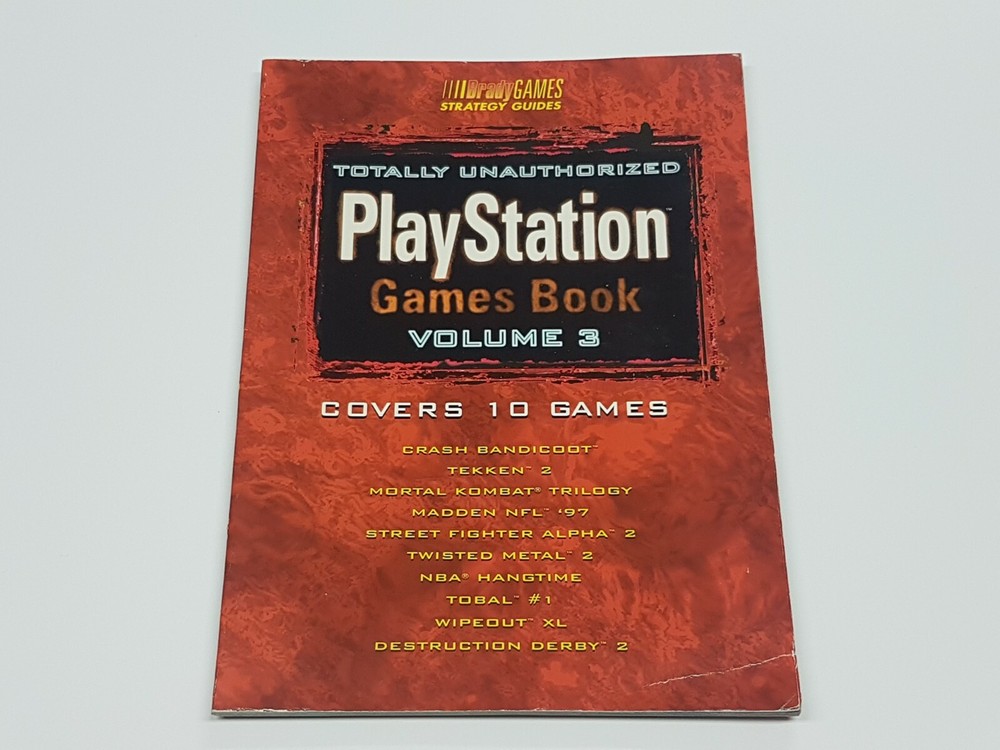 Playstation Games Book Vol 3 Brady Unathorized Strategy Guide Book