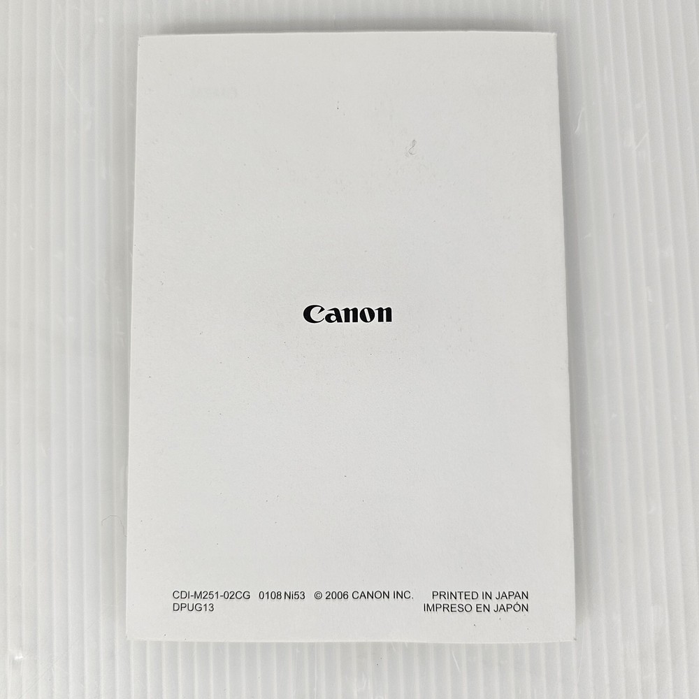 Canon Direct Print User Guide English Espanol