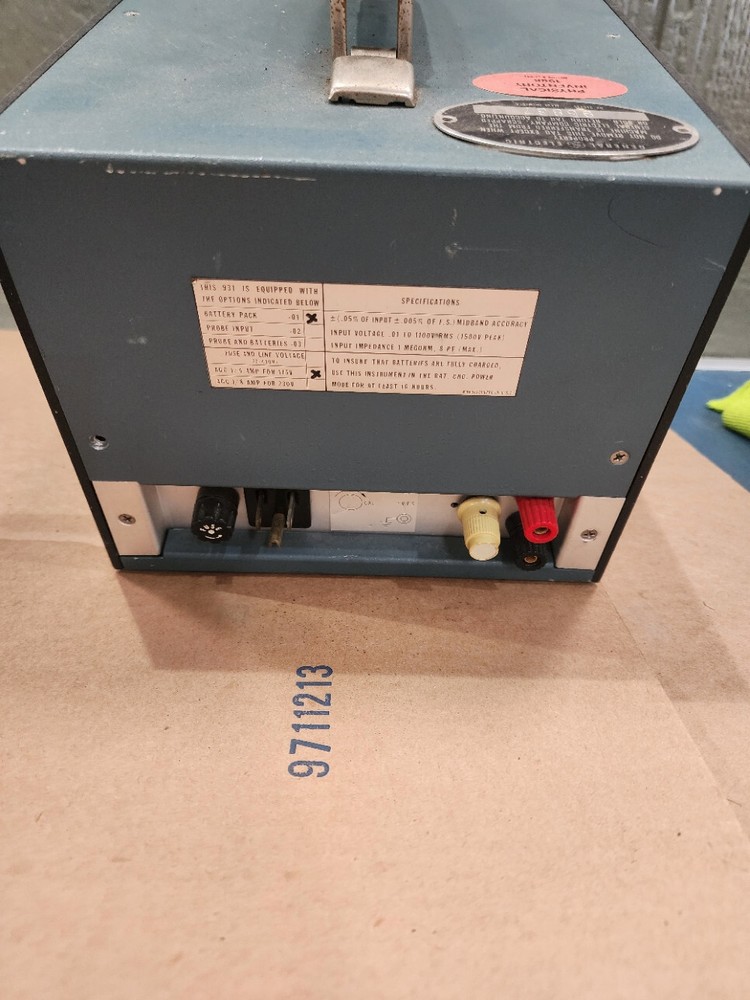 Fluke 931B RMS Differential Voltmeter Unit #1