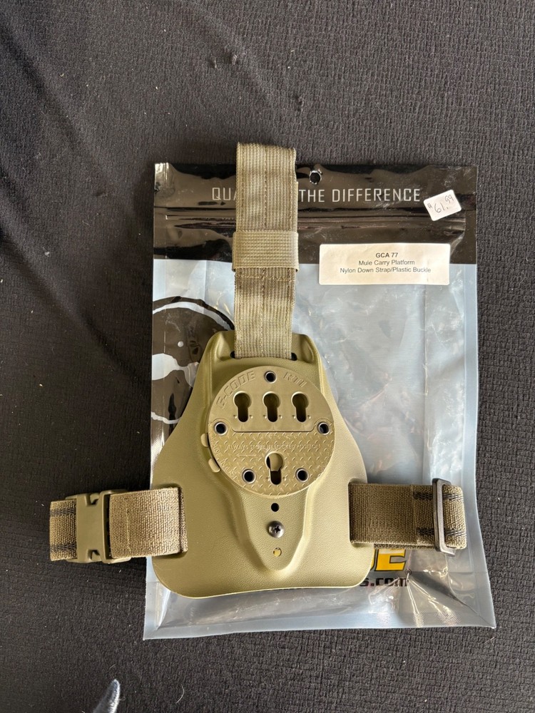 G-Code GCA-77 Mule drop holster mount nylon down strap