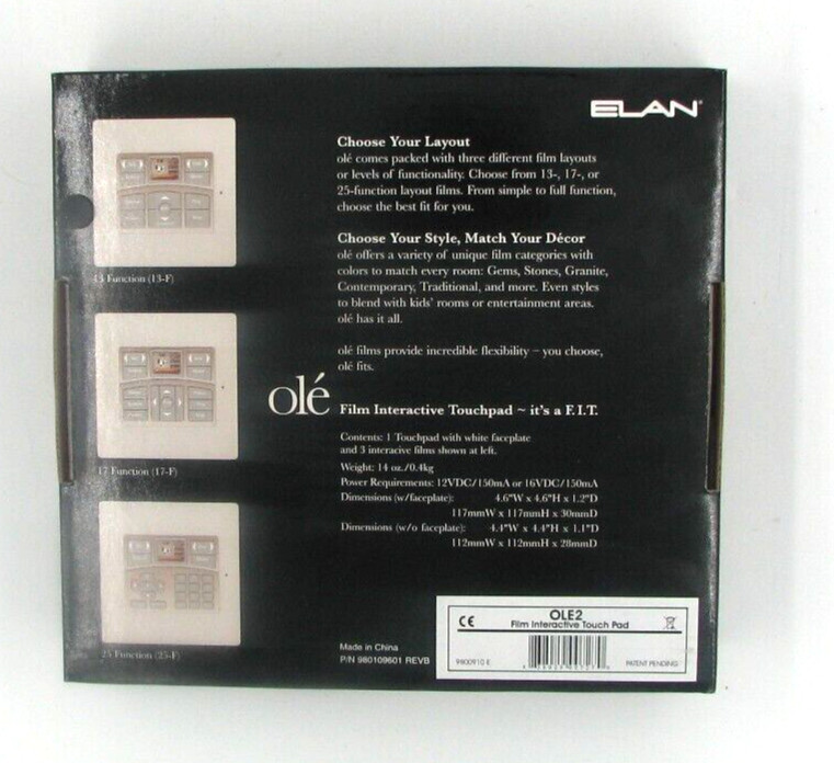 Elan OLE2 Film Interactive Touchpads (White).
