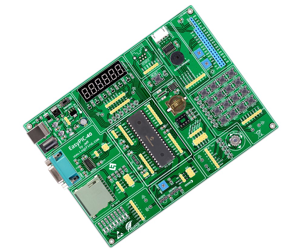 Logifind PIC Development Board easyPIC-40 + PIC16F887 Learning board USB DEMO