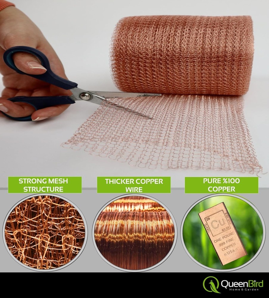 100% Copper Mesh 30 ft Roll - Innovative Rodent & Pest Control Solution