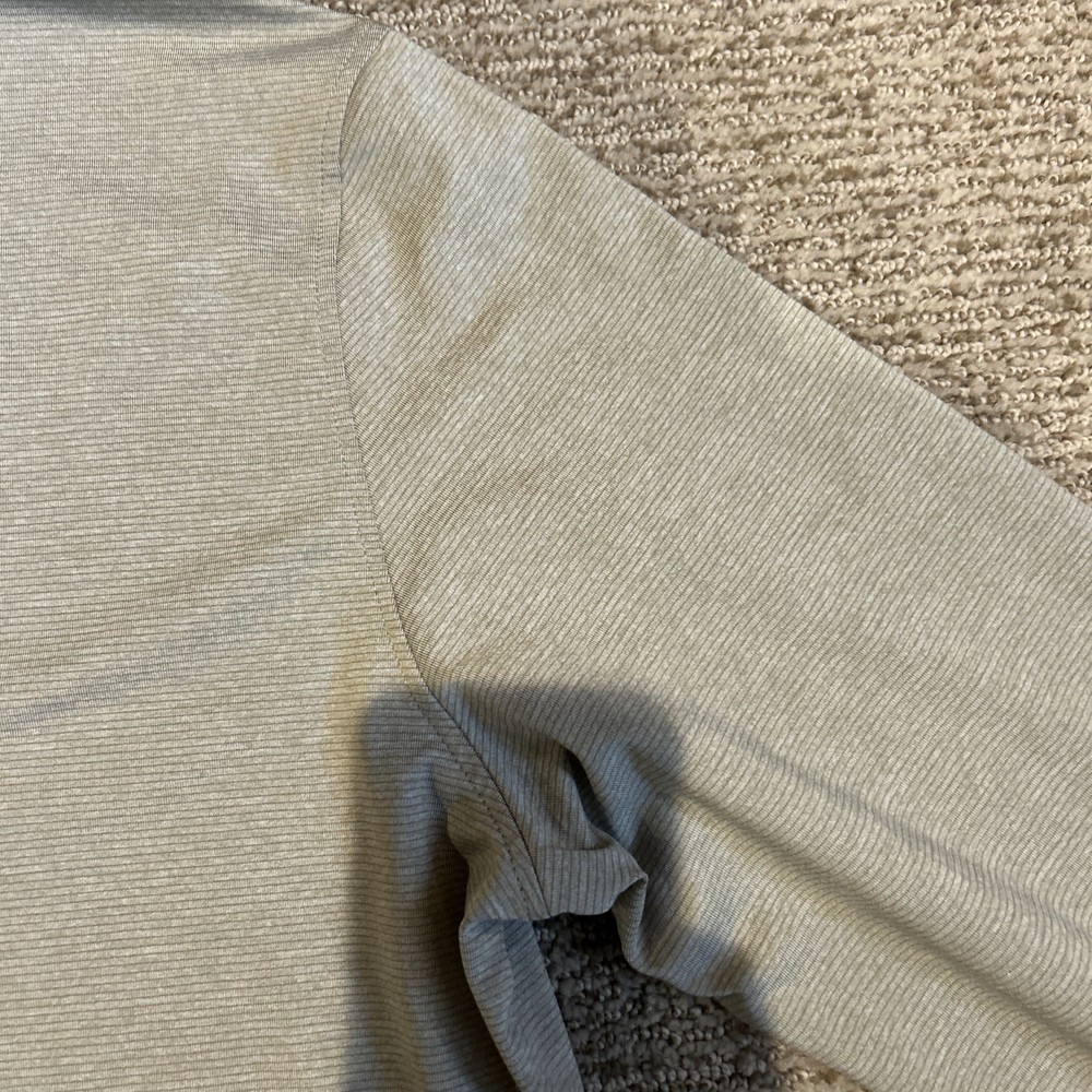 Gerry Pullover Mens Large Tan Quarter Zip Performance Shirt Athletic