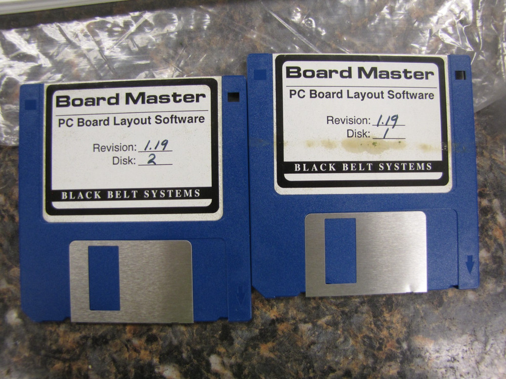 Vintage Board Master Black Belt Systems PC Board Layout Software & Manual-HM50
