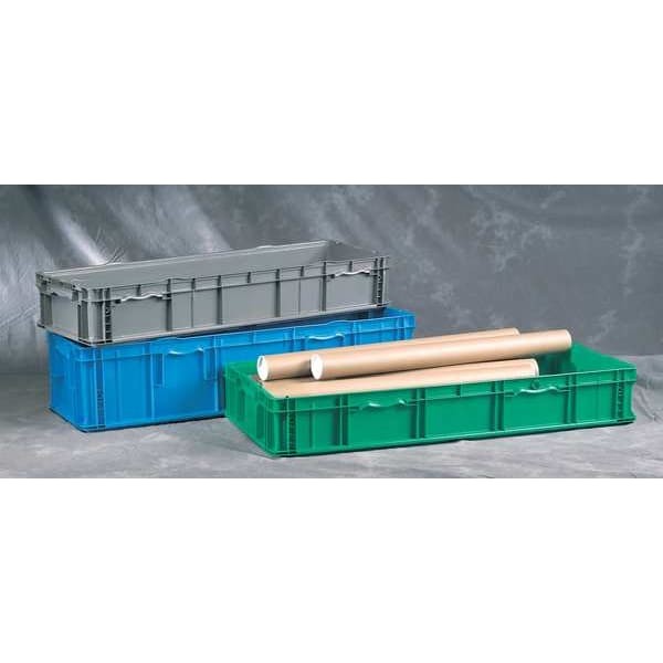 Orbis So4815-7 Green Solid & Stackable Straight Wall Storage Container, 17.2