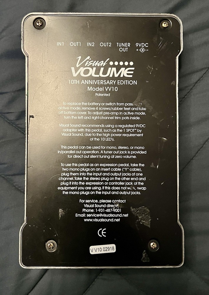 Visual Sound, Visual Volume Pedal 10th Anniversary Edition