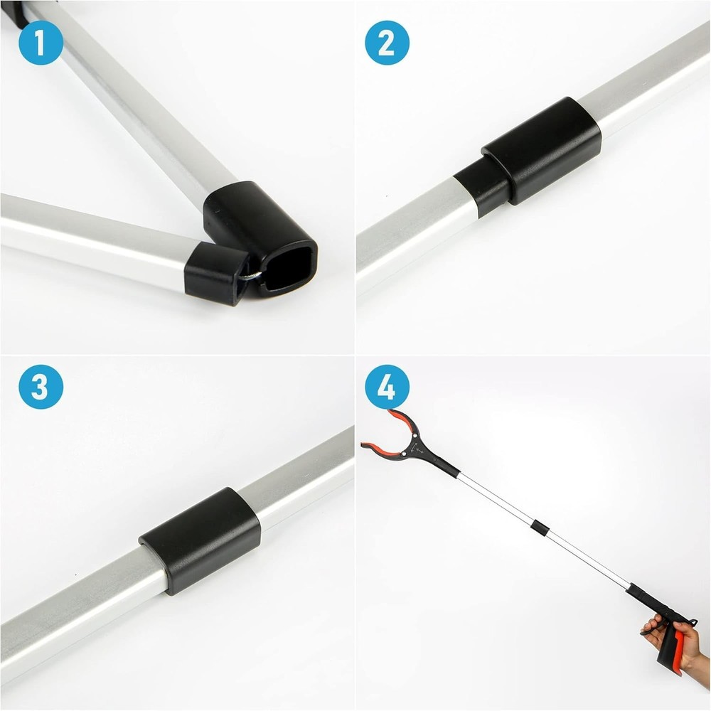 Extra Long 32-Inch Grabber Tool with Rotating Head for Effortless Mobility