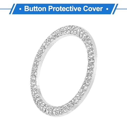 Car Push Start Button Cover, Engine Push Button Protection Cover White