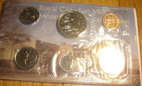 1977 Canada PL RCM Set (6 Coins UNC.)