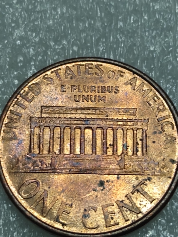 2000 Penny struck through massive grease, date, Cracked Die Error etc.