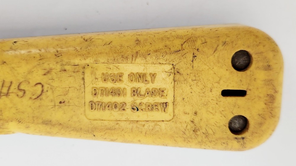 Dracon Punch Down Tool D714 Yellow And Black Used