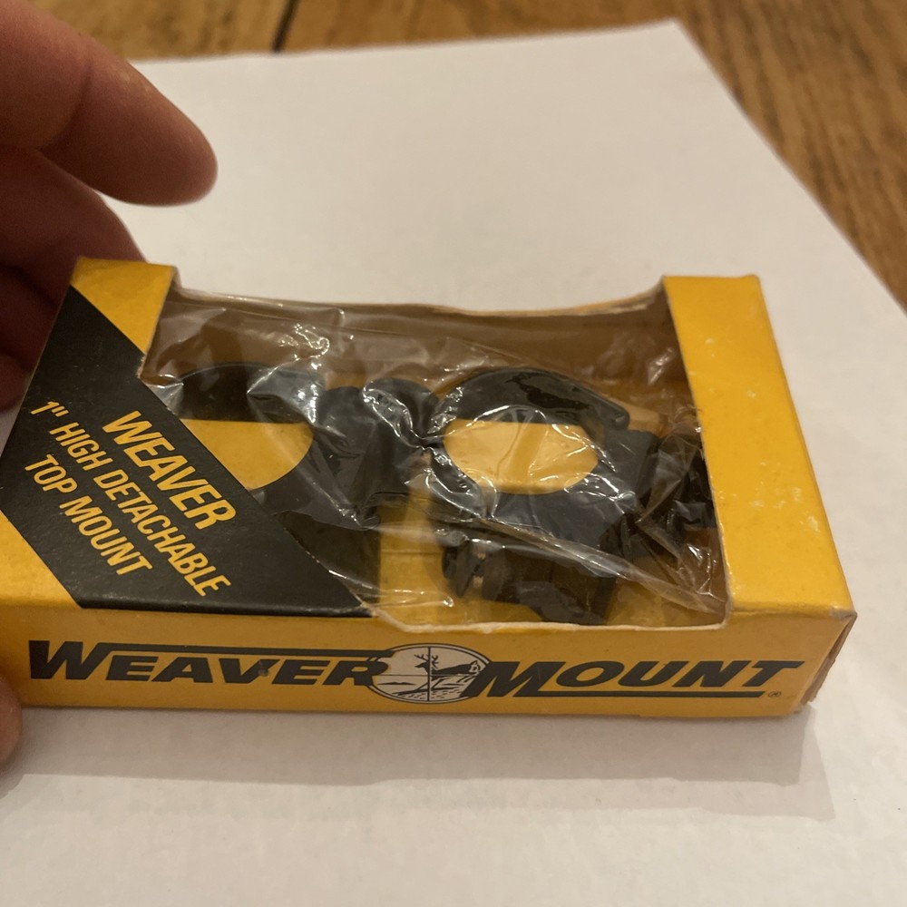NEW Weaver 1" Top Mount Detachable Split Ring High Height Scope Ring NOS Olin