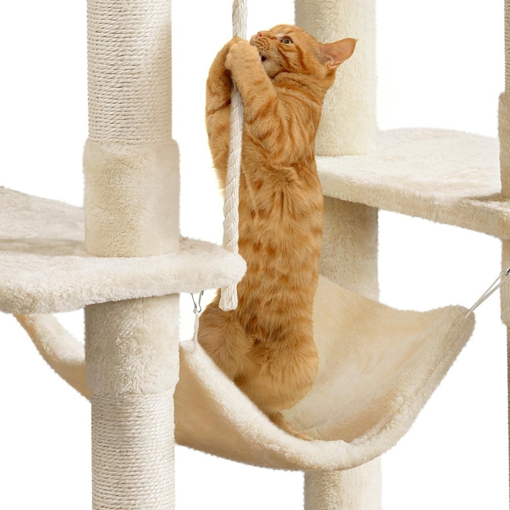 Yaheetech 63 in Cat Tree Tower Multi-Level Scratching Posts Hammock