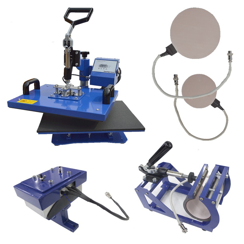 5in1 Heat Press Machine Mug Cap Hat T-shirt Heat Press Transfer Multfunction110V