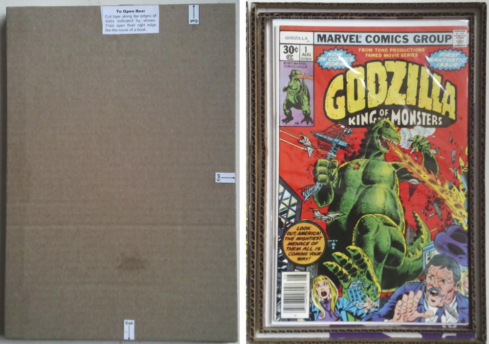 Comic Book Shipping Boxes. From Recycled Cardboard. Light-wt. Strong Fit 2 Comic