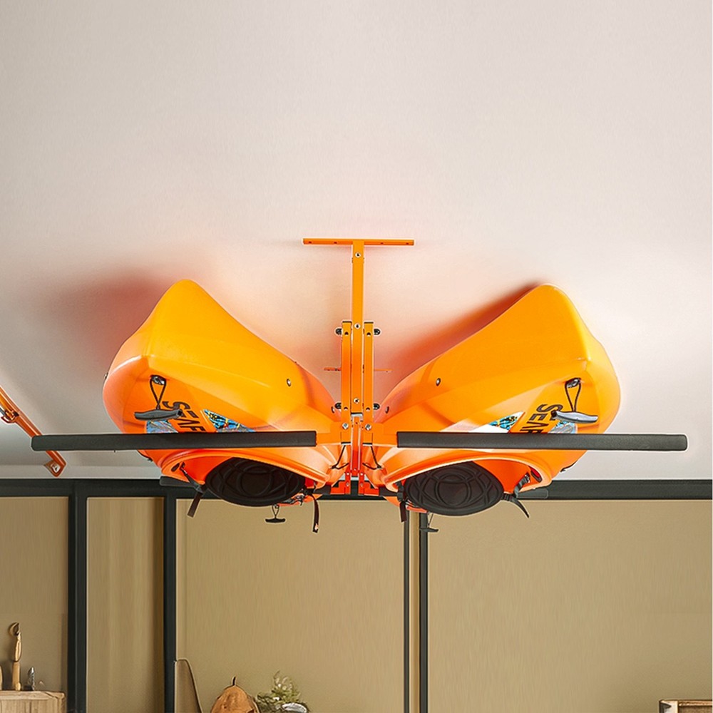 Kayak Ceiling Storage Rack, Ceiling Storage Rack for 2 Kayak Canoe SUP, Adjustab