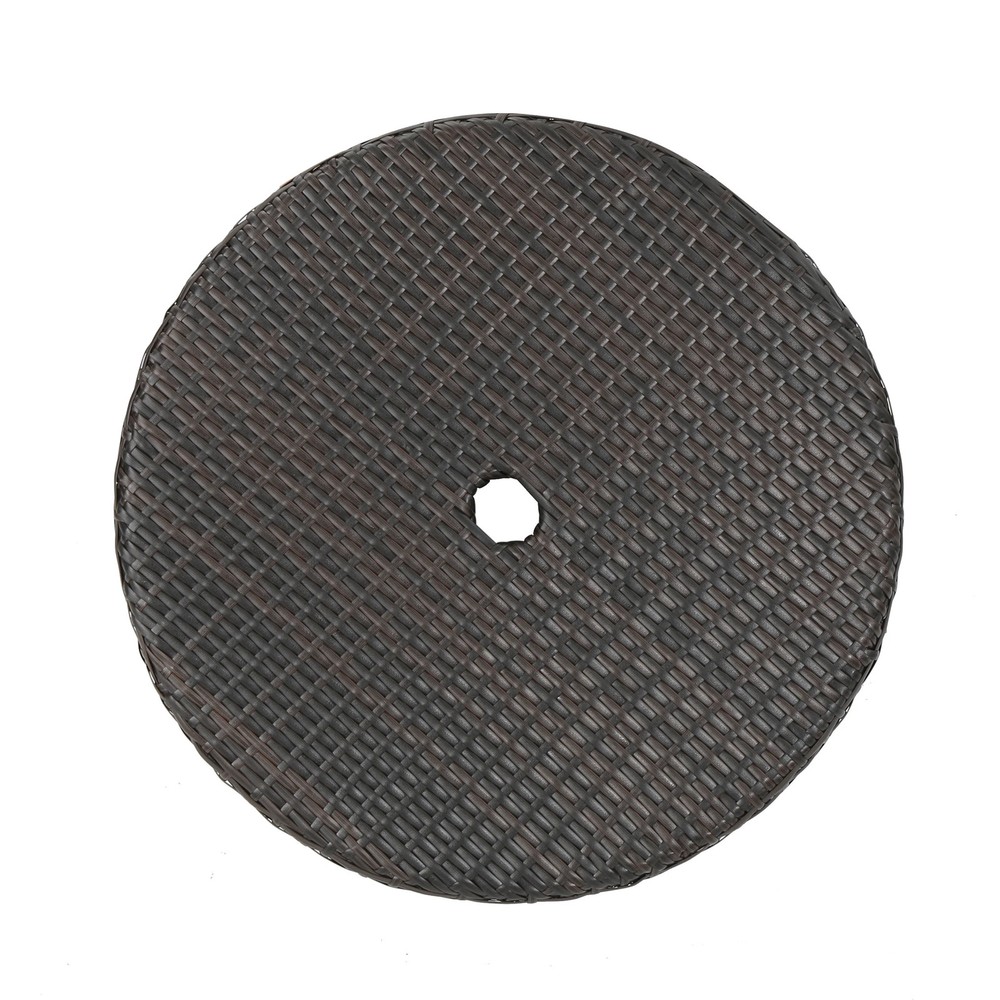 Round Wicker Outdoor Bistro Table