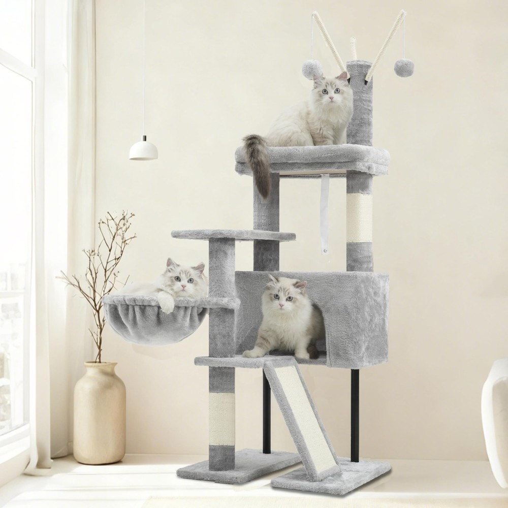 Gitelsnour Cat Tree for Indoor Cats, Cat Tower with Scratching Post for Small