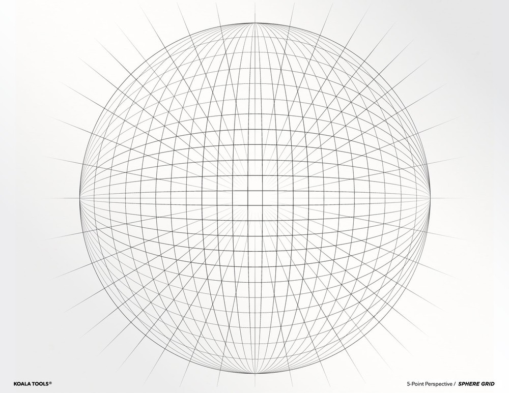 4-Pack 8.5x11 Perspective Grid Transparency Sheets for Sketching, Drawing