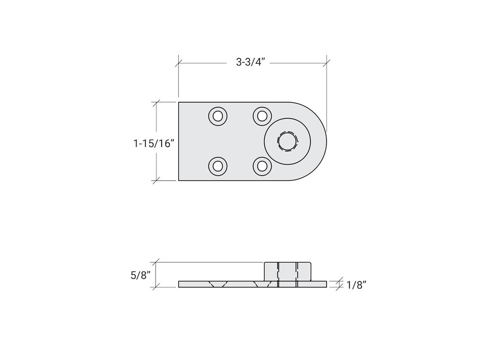 FHC 3010DP Adjustable Dual Purpose Pivot Set (Standard)