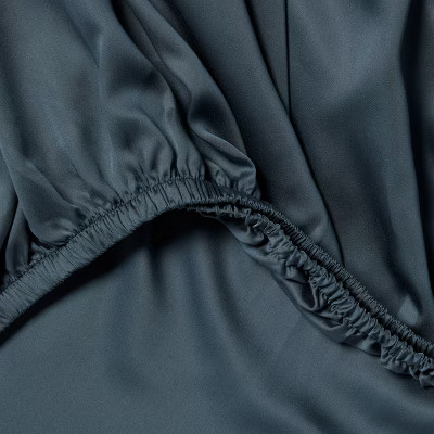 Full 320 Thread Count Cool TENCEL Lyocell Sheet Set Graphite - Threshold