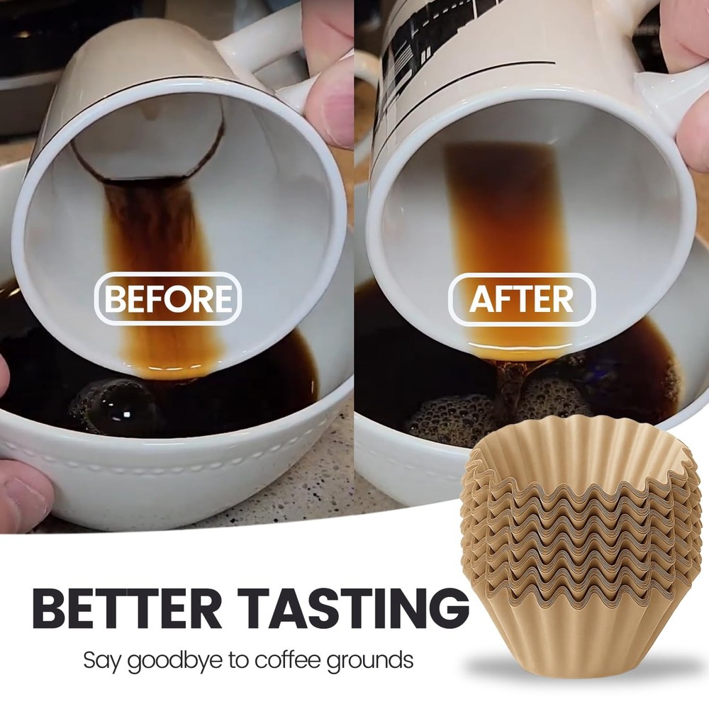 MIMORE Coffee Filters - 150 PCS Percolator for Large