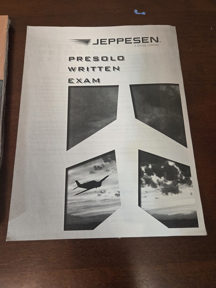 ​Jeppesen Guided Flight Discovery Private Pilot Kit Flight Bag E6B Plotter NOS