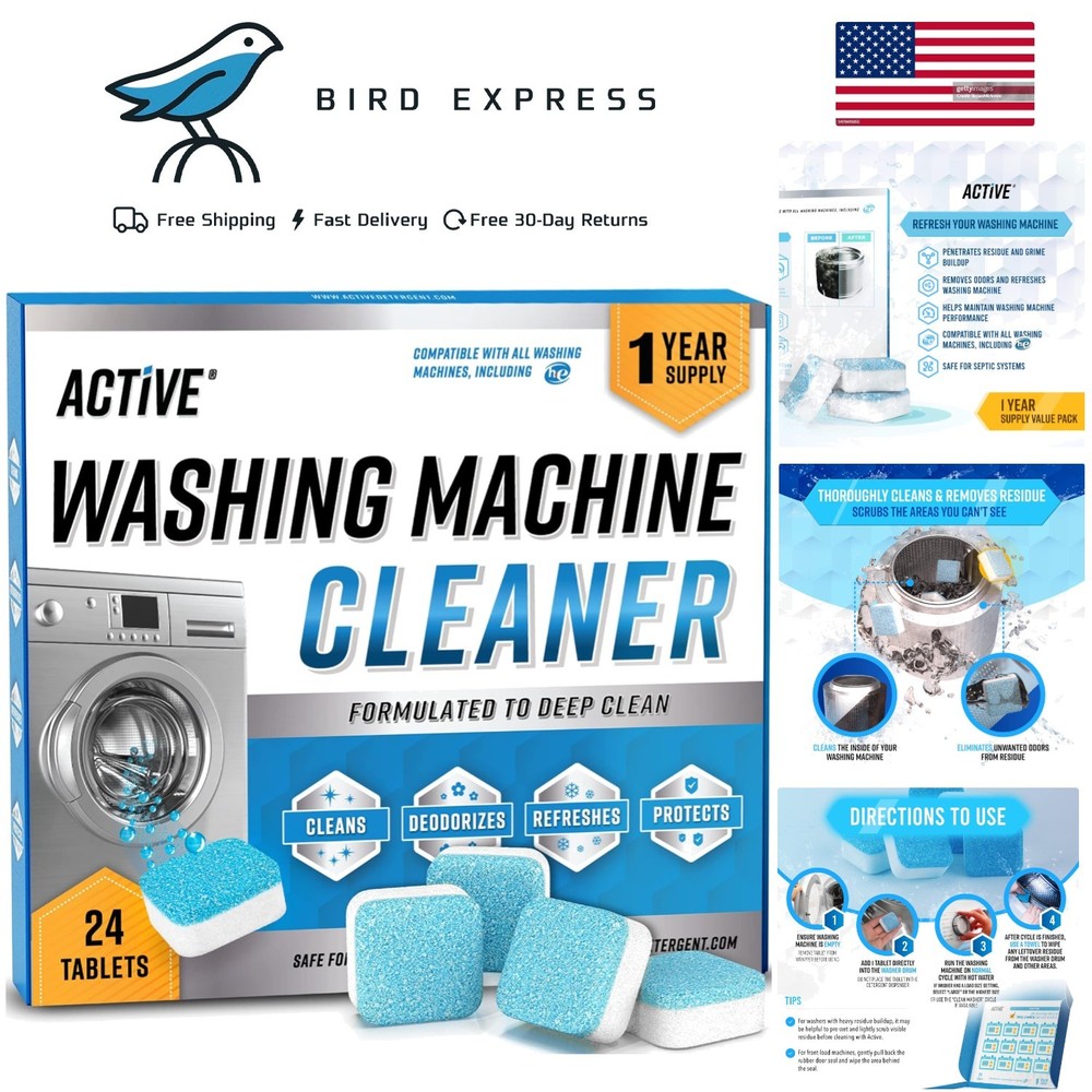 Active Washing Machine Cleaner Deep Clean 24 Pack - 1  Supply 24 Pack