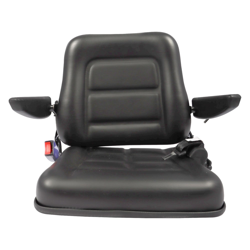 Tractor Forklift Seat Excavator Universal Adjustable Backrest Armrest Safty Belt
