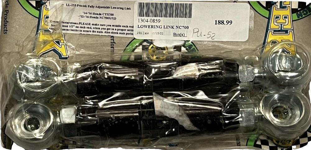 Pro-tek NEW Fully Adjustable Lowering Link Kit Honda 2014-2020 CTX700/D/N/ND
