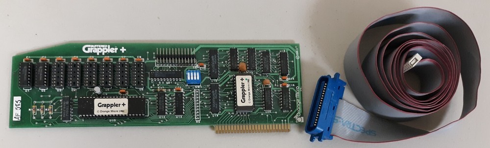 1982 Buffered Grappler+ Plus Printer Card by Orange Micro Apple II+, IIe, IIgs