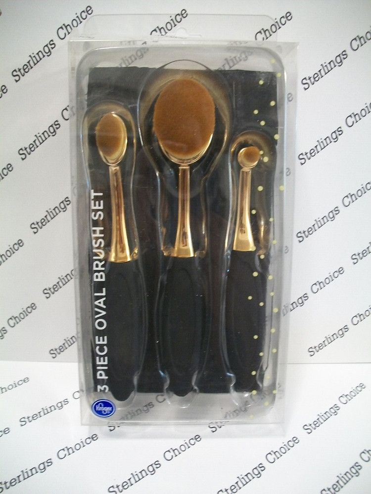 Kroger 3 Piece Oval Brush Set #30771