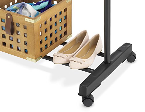 Organizador de ropa con perchero con ruedas ajustable