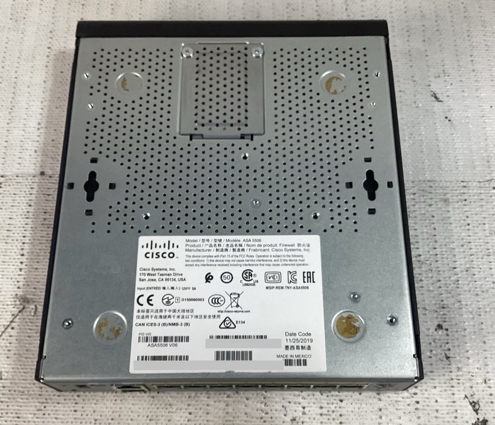 Cisco ASA5506 Network Security Firewall Appliance