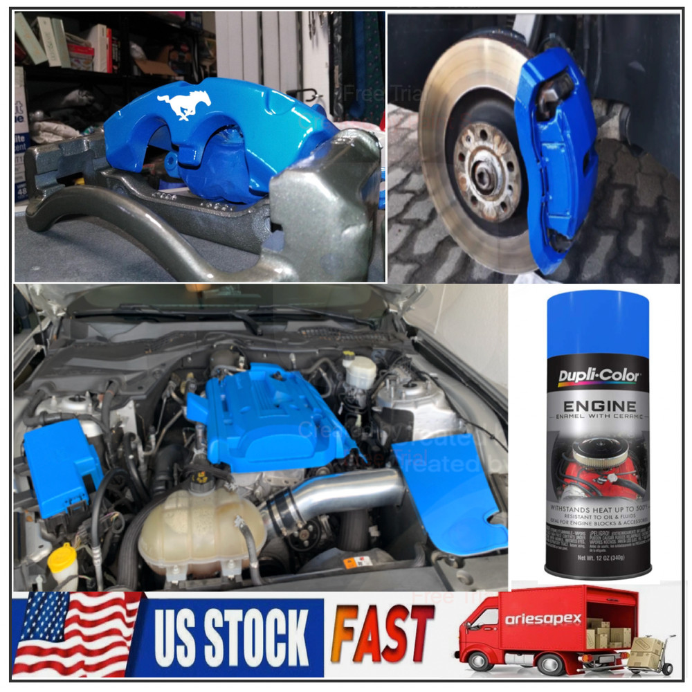 Ford Blue Coating Spray Brake Caliper Engine Blocks Ceramic High Temp Paint 12oz