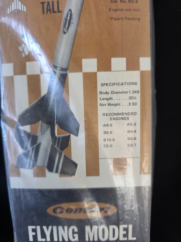Vintage Model Rocket Centuri Long Tom #KC-4