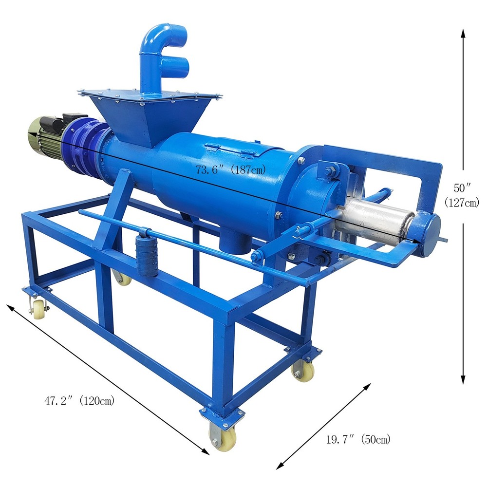 0.03"Animal Husbandry Solid-Liquid Separator Manure Dewatering Machine 220V