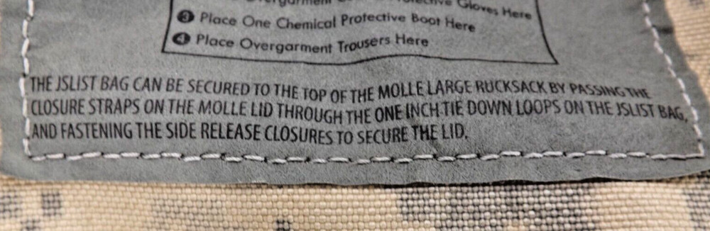 JSLIST Joint Service Lightweight Integrated Nuclear Back Packs