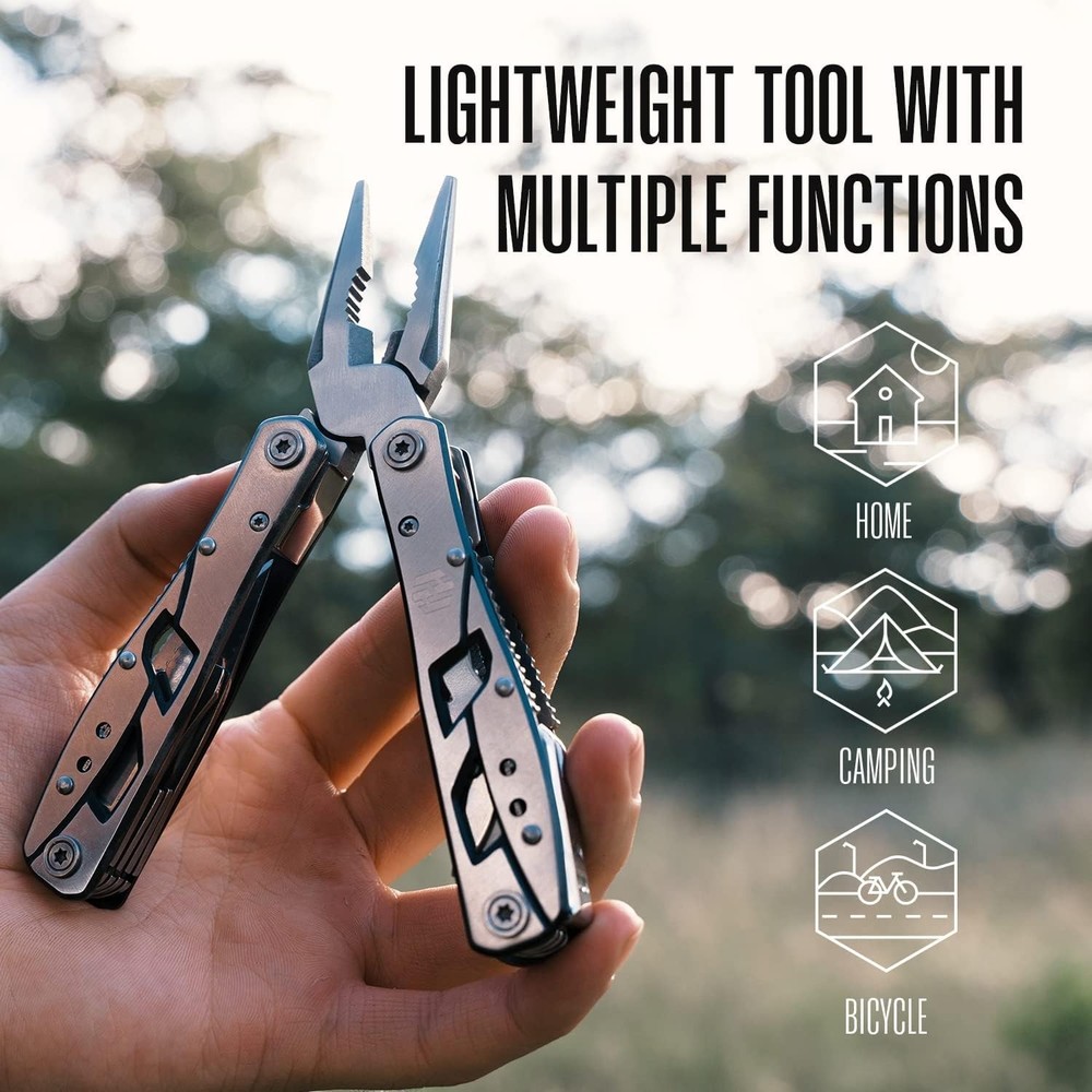 Multitool Plier - 12 In 1 Multi Tool Multi-color Stainless Steel