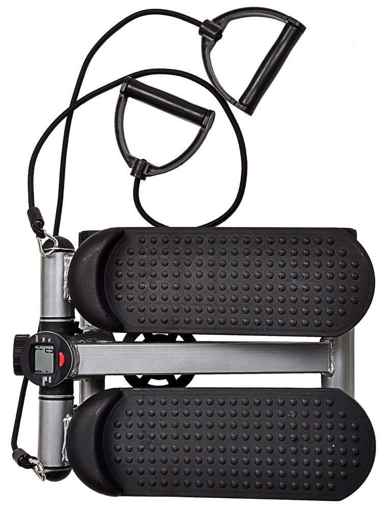 BalanceFrom Adjustable Stepper Stepping Machine with Resistance Bands Gray