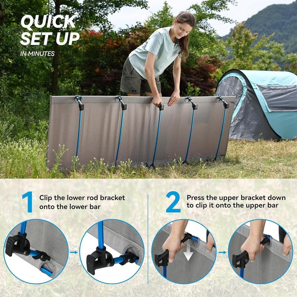 Folding Tent Cot Bed for Camping, Lightweight Design for Backpacking Adventures