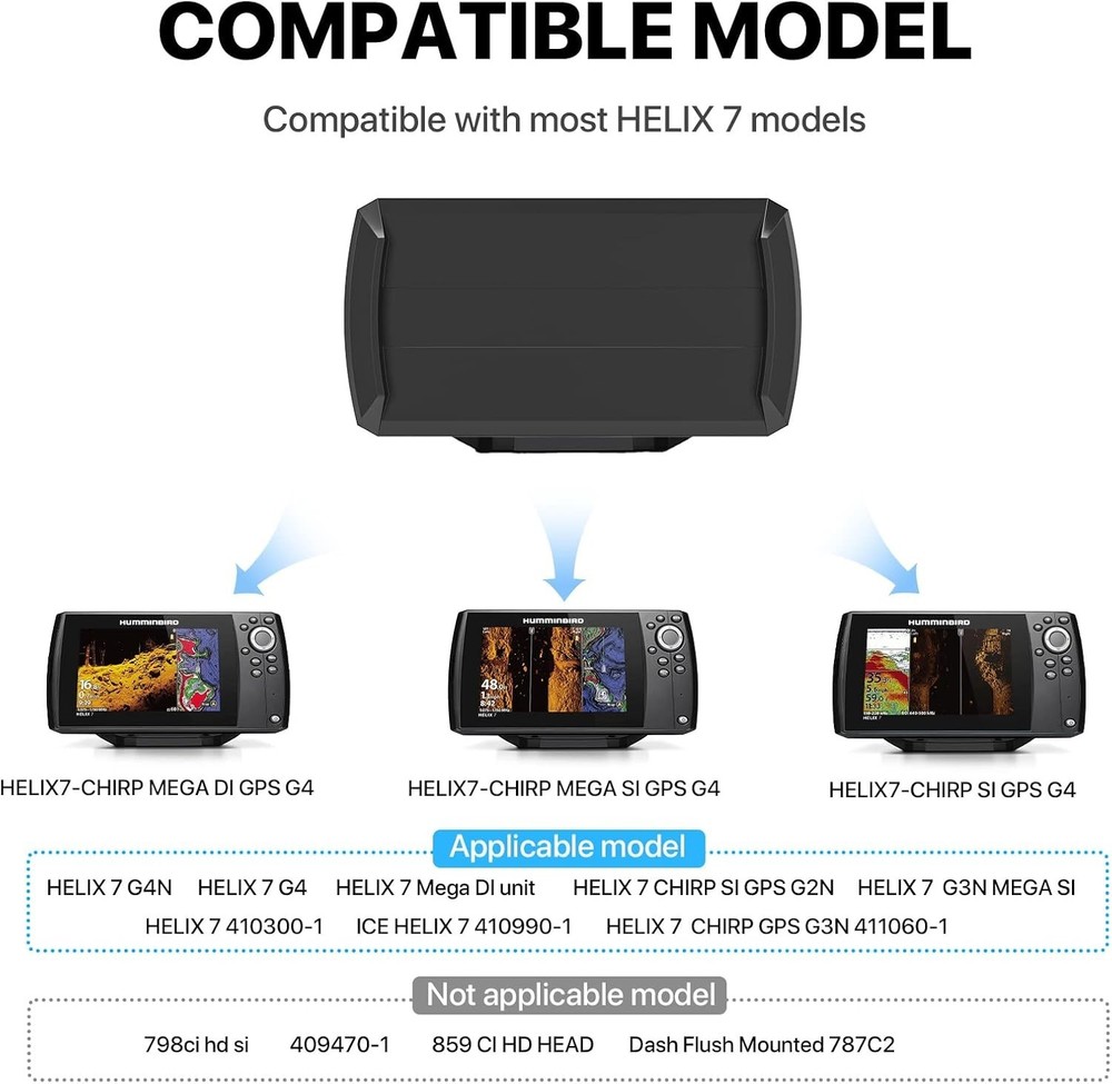 Helix 7 Silicone Screen Protector with Nylon Straps for Secure Fit