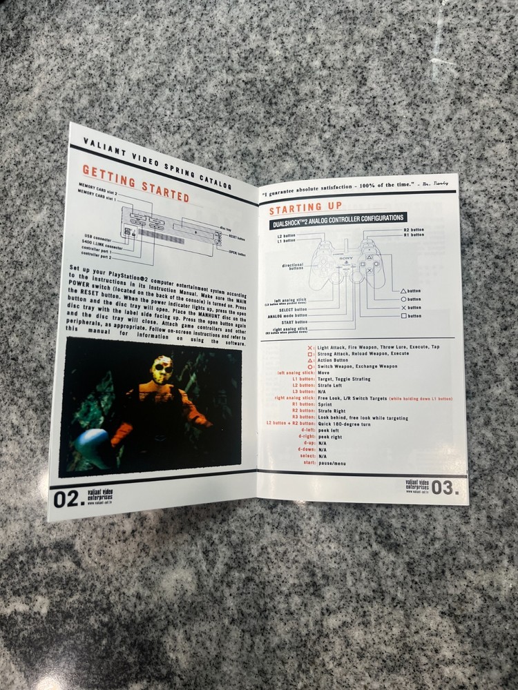 Manhunt PS2 Manual