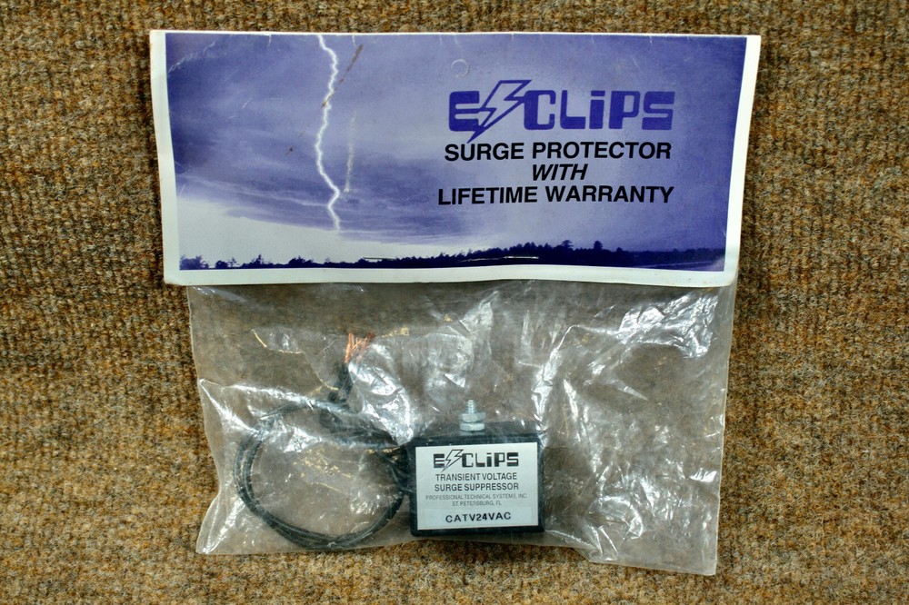 E Clips surge Protector for catv 24vac