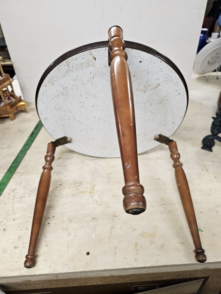 Mid Century Green & Blue Aqua Side Table MCM