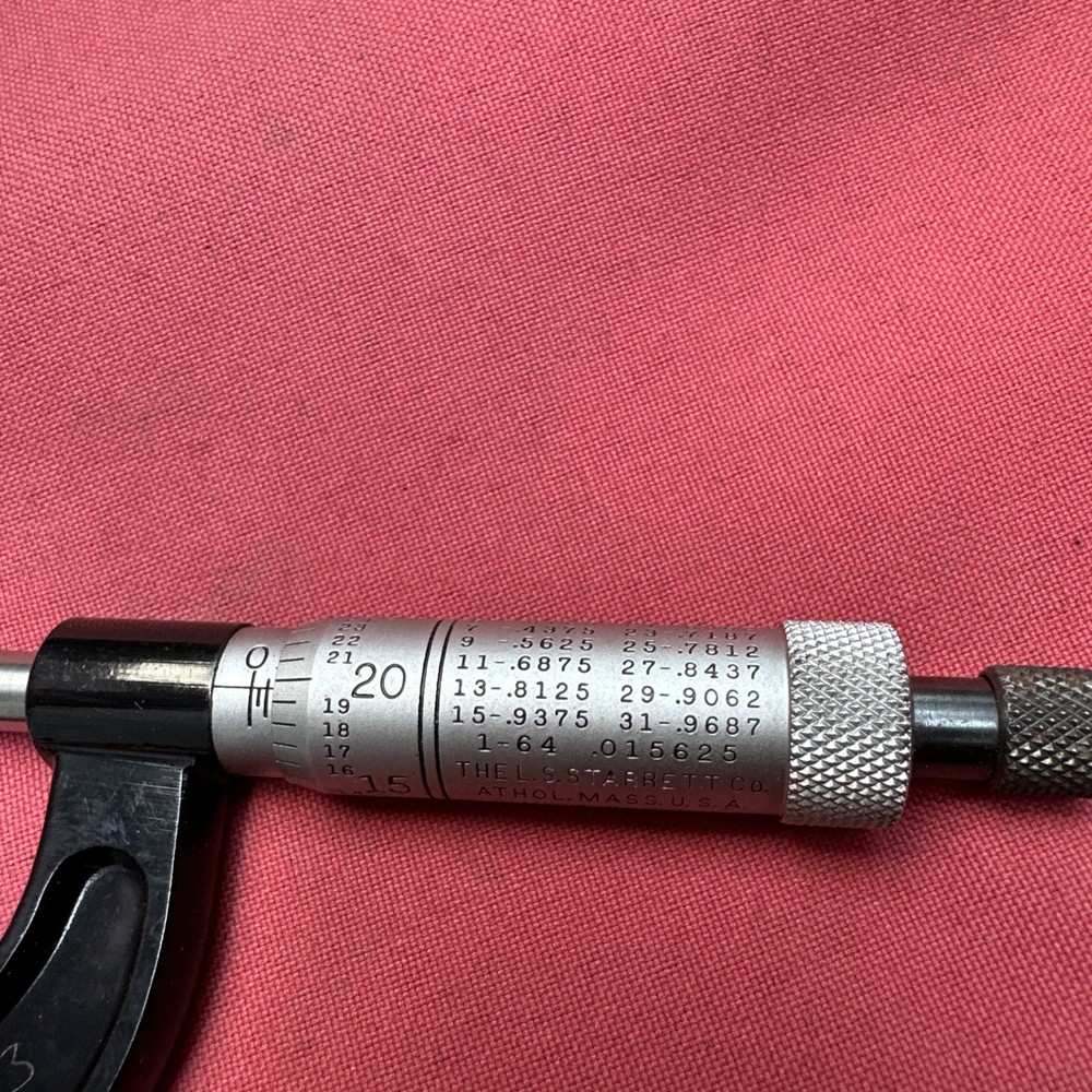Starrett Micrometer - 0-1", .0001" resolution