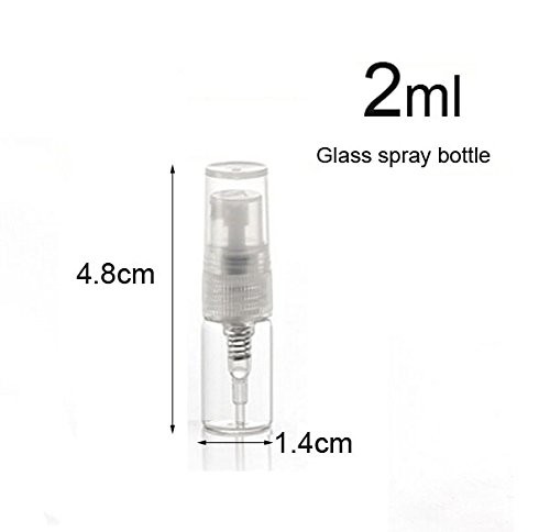 Elfenstall- 20pcs Mini Clear 2ml 5/8 Dram Fine Mist Atomizer Via