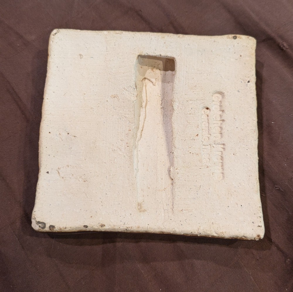 Gretchen Kramp Ceramic Tile Art Whippet Greyhound Dog 4x4